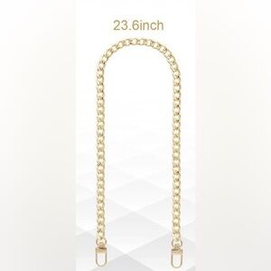 Gold Iron Metal Crossbody Chain for Wallet Purse Handbag Shoulder 23.6